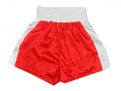 Pantaloncini da boxe in stile classico : KNBSH-301-Classico-Rosso